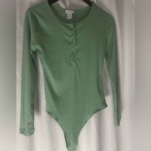 Rue21 Sage Green Fitted Bodysuit